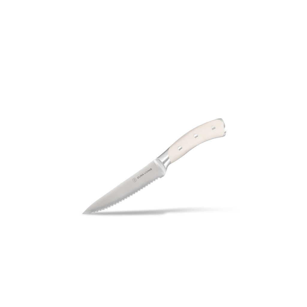 Elite Set of 4 Steak Knives - Cream