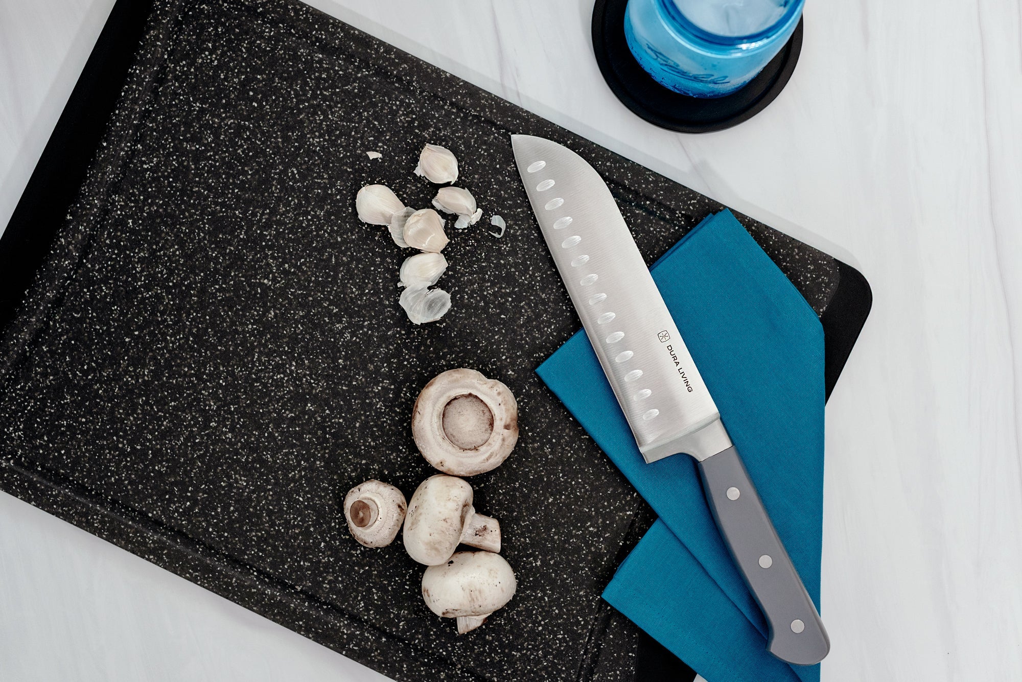 Superior 7 inch Santoku Knife - Gray