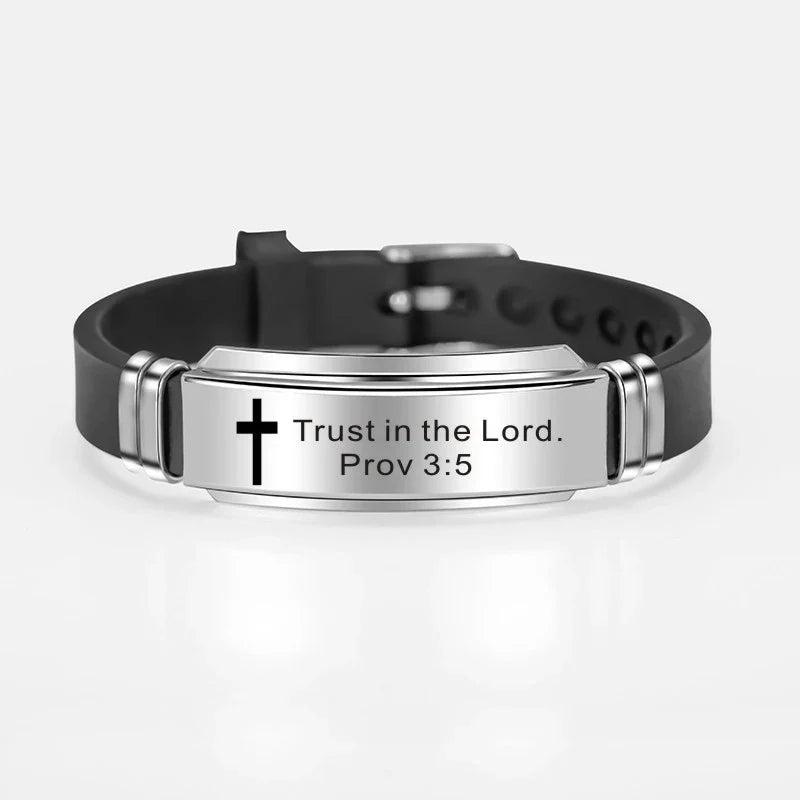 Keep the Faith Bible Scripture Bracelet for Men or Women
