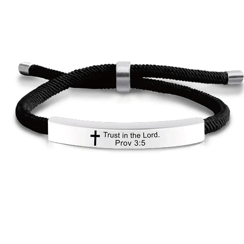 Keep the Faith Bible Scripture Bracelet for Men or Women