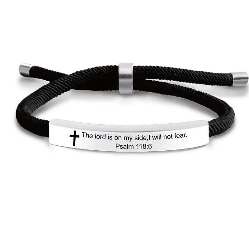 Keep the Faith Bible Scripture Bracelet for Men or Women
